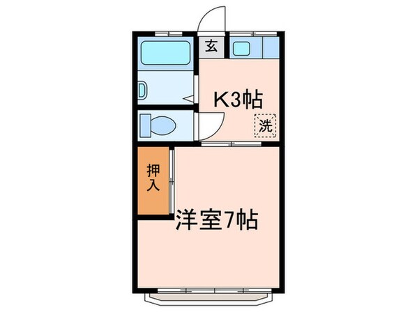 コ－ポサクラの物件間取画像